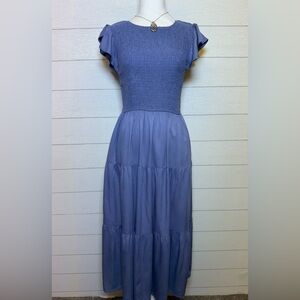 Zesica Blue Maxi Dress Size Small NWT